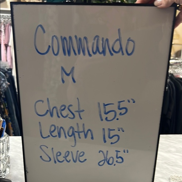 Commando Black Butter Wrap Long Sleeve Cropped Top with Thumb Holes M - Picture 8 of 11